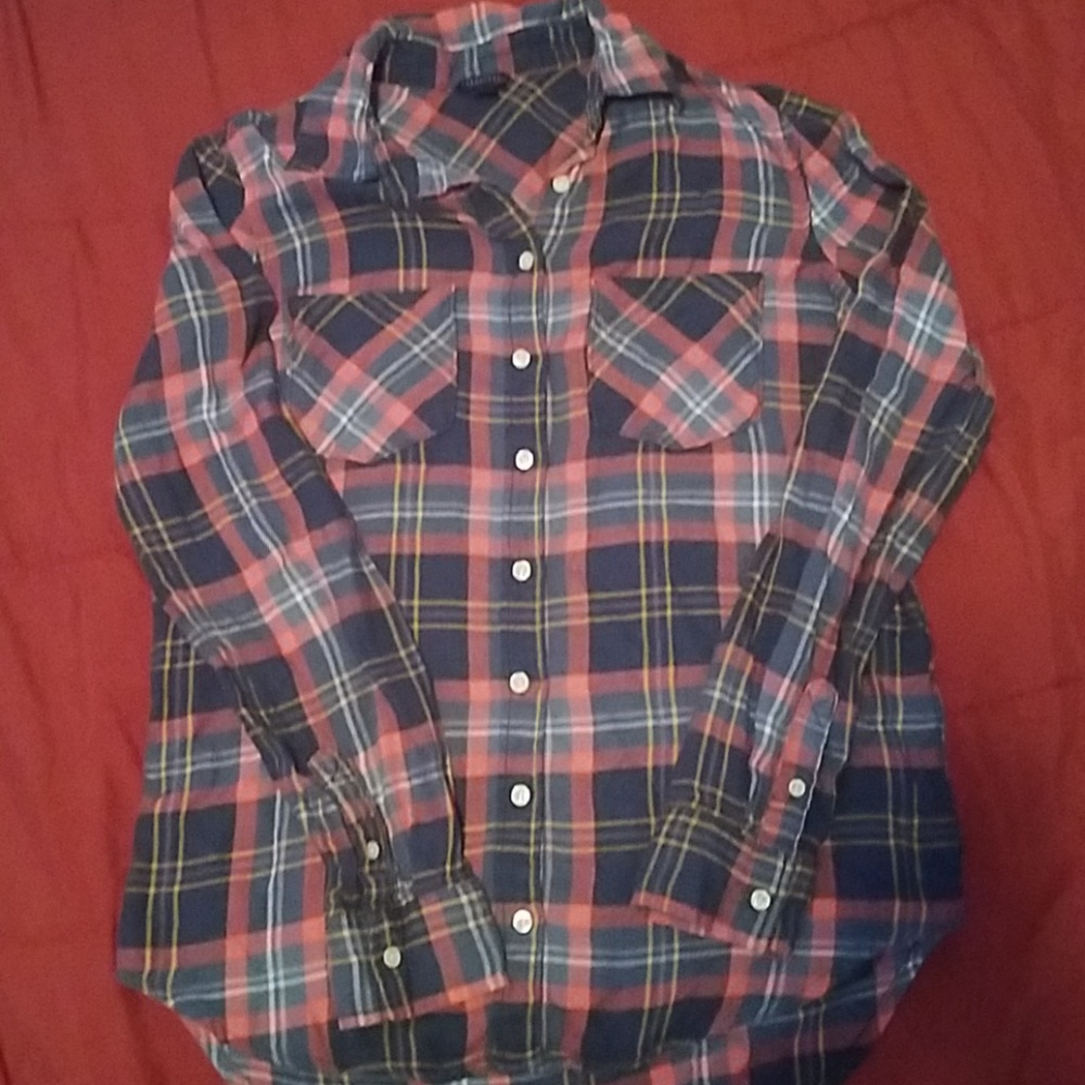 Plaid long sleeve shirt